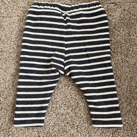 Zara Baby boy gray striped legging pants sz 6-9 mo - Picture 4 of 4